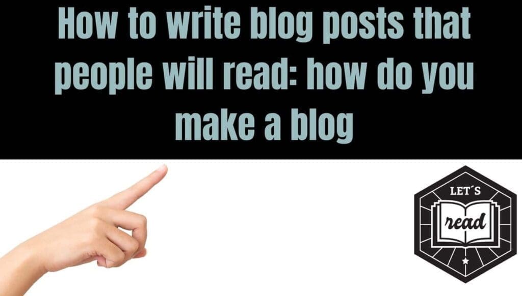 how do you make a blog